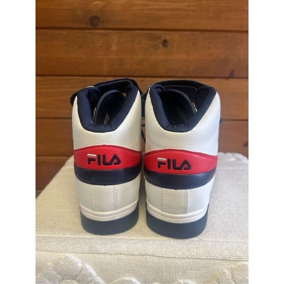 Fila Men's Vulc 13 Mid Plus Shoes - White / Blue / Red Sz 11 NWOT - Picture 3 of 8